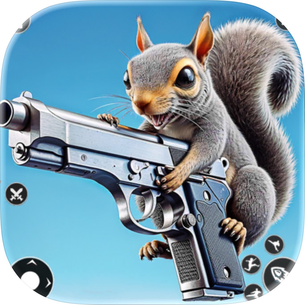 Apple App Store cover for Squirrel Super Hero Action Sim