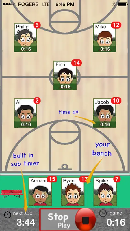 Who's On - Basketball screenshot 2 of 5