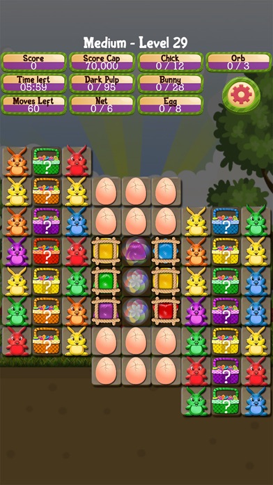Bunny Drops 2 - Match 3 puzzle Screenshot