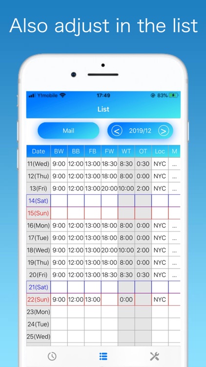 TimeTouch - Record work hours