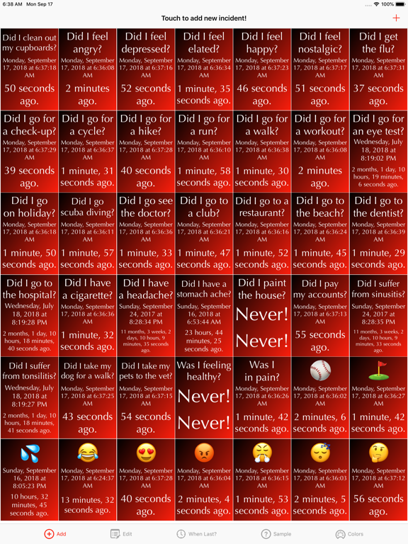Screenshot #6 pour WhenLast?
