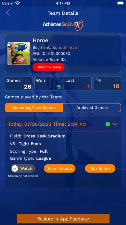 AthletesGoLive screenshot-8