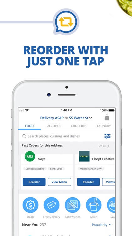 delivery.com Food & Liquor App