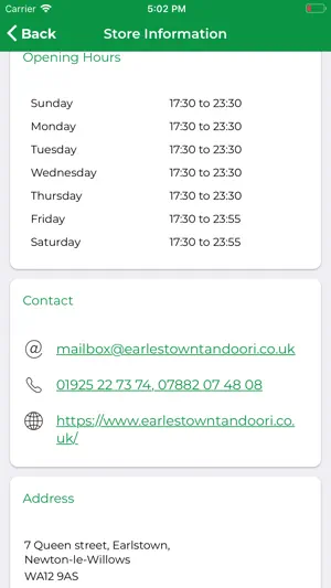 Earlestown Tandoori screenshot 3