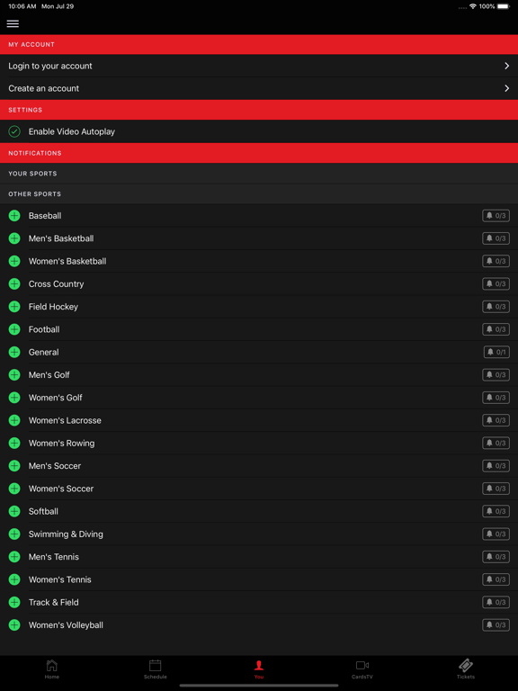Louisville Cardinals iPad screenshot 3 - Sports app