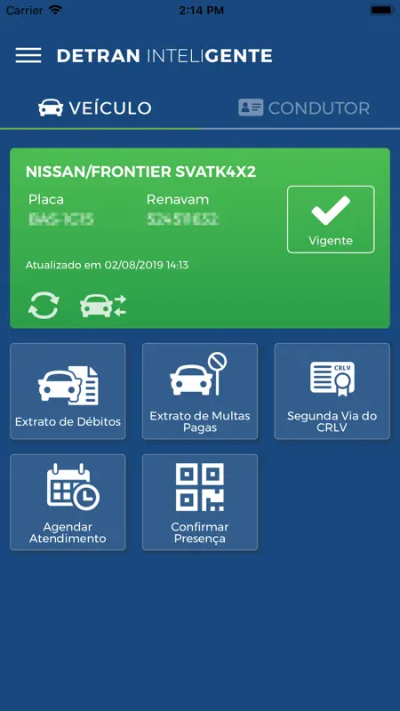 Detran/PR InteliGENTE screenshot 1 of 5