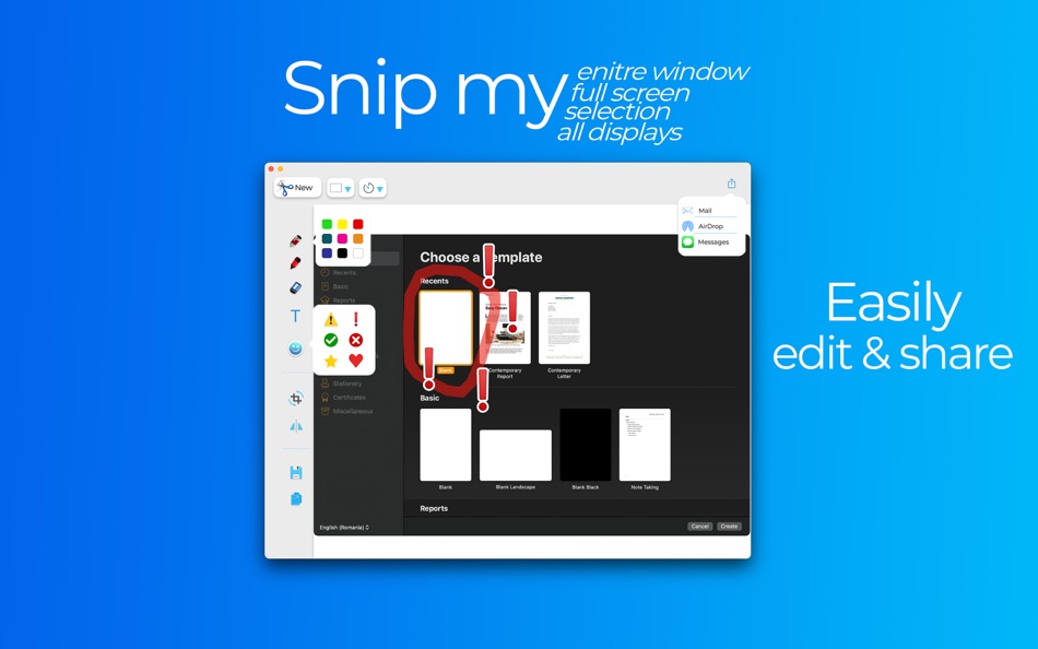 #3. Snip My - Screenshot tool (macOS) Podle: Mahtca Global S.R.L.