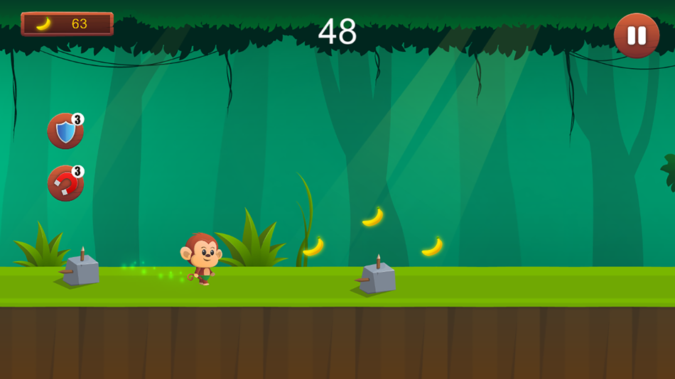 #4. Monkey Run, Jump & Go Bananas! (iOS) 来自: Sarawut Chakit