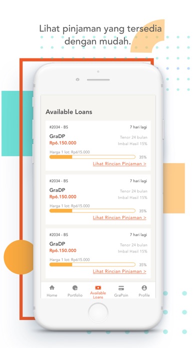 Screenshot #3 pour Gradana-Pendanaan P2P Properti