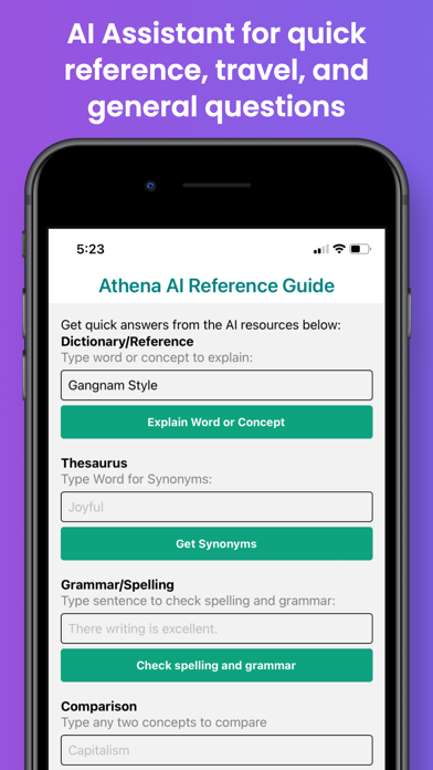 Athena AI Life Advisor Screenshot