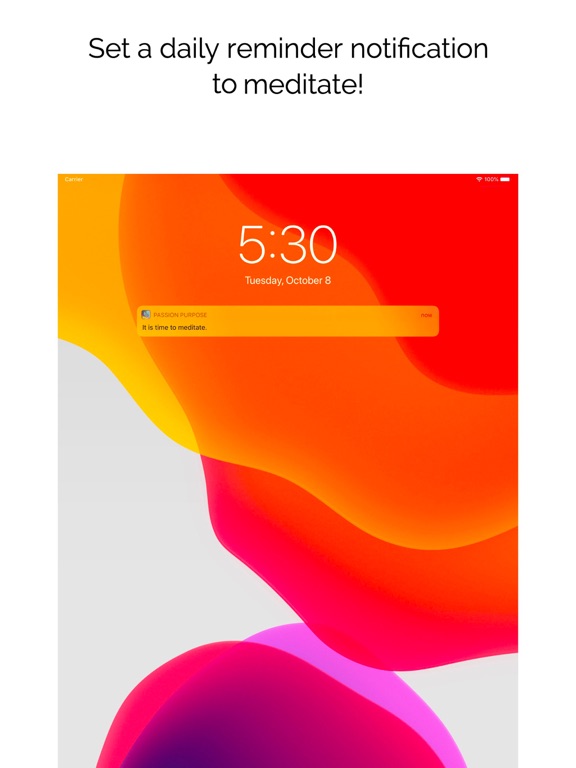 Passion & Purpose Meditations iPad screenshot 5 - Lifestyle app
