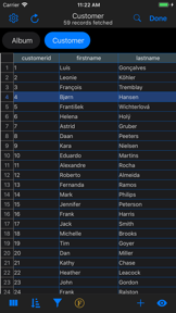 SQLite Mobile Client screenshot