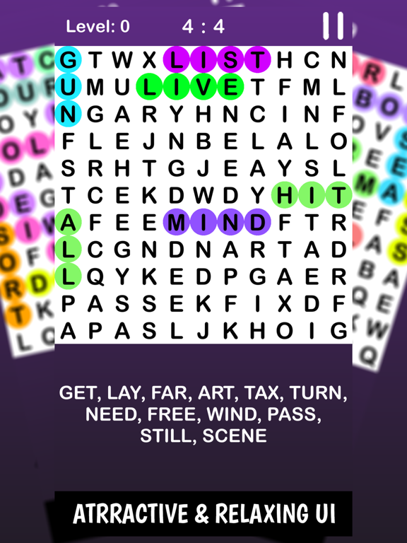 Infinte Crossword Puzzle Game iPad screenshot
