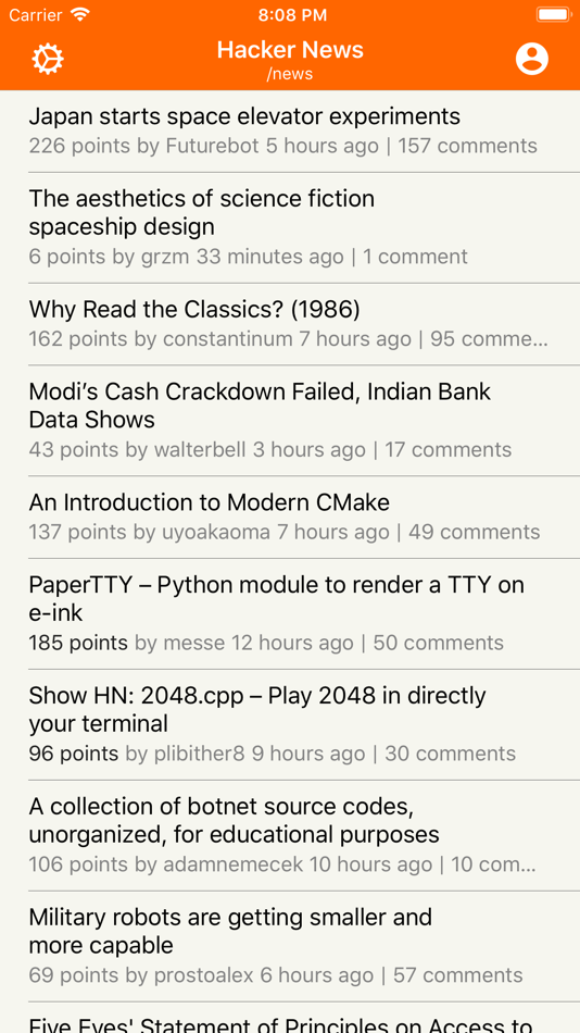 #6. HN Pro (iOS) 由: Lionheart Software LLC