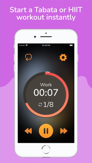 Round Timer: PureHIIT iPhone screenshot 5 - Health & Fitness app