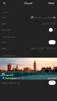 big days - events countdown iphone resimleri 3