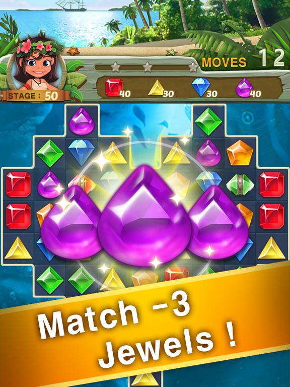 Paradise Jewel: Match-3 Puzzle
