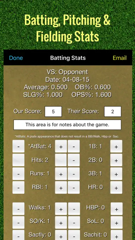 Softball Stats Tracker Pro screenshot 1 of 6
