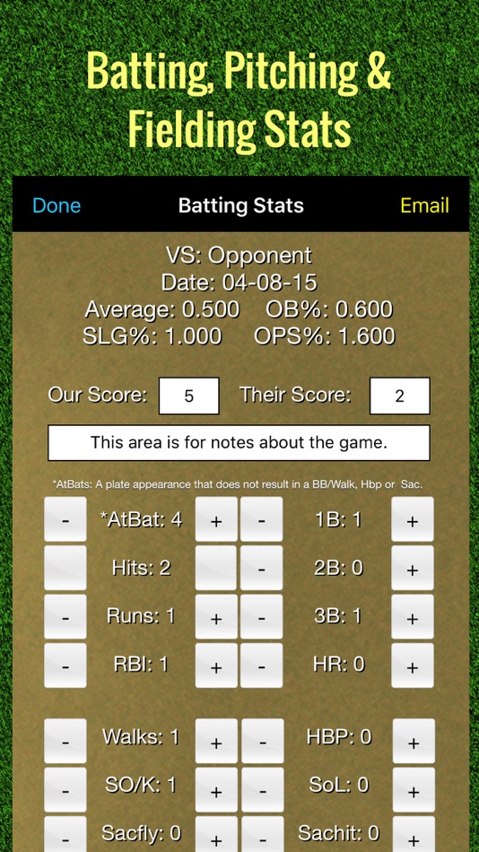 Softball Stats Tracker Pro - 1.4 - (iOS)