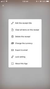 Trabee Spending Note screenshot