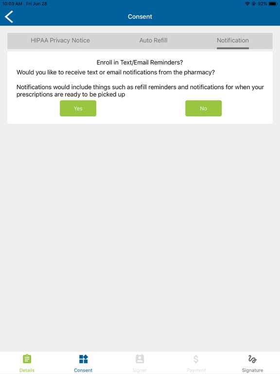 BestRx Delivery iPad screenshot 8 - Productivity app