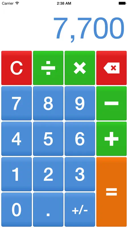 Big Digits Tape Calculator screenshot 1 of 2
