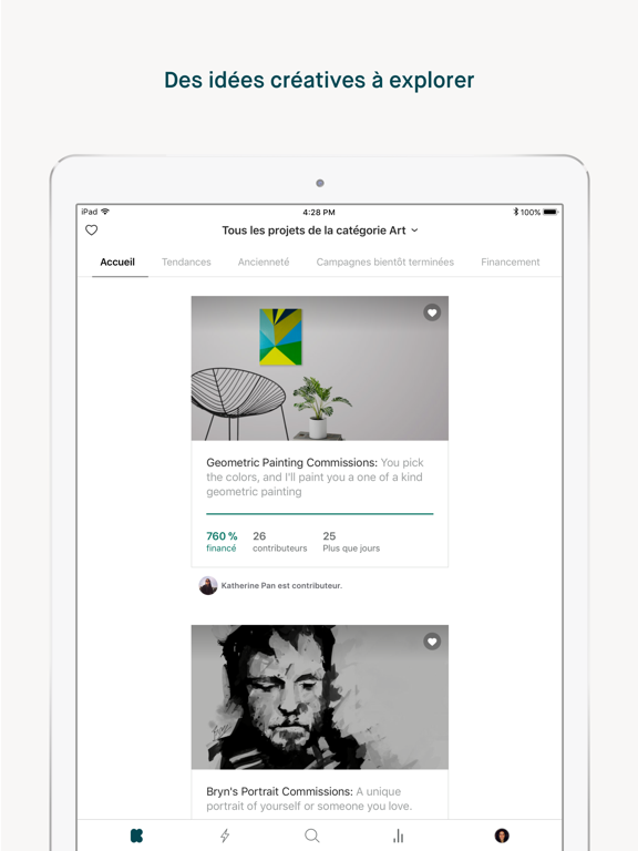 Screenshot #4 pour Kickstarter