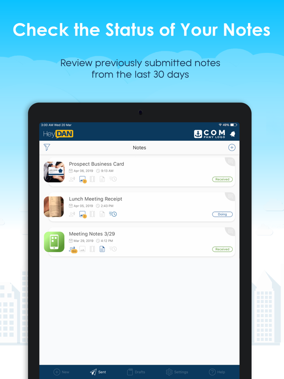 Hey DAN (formerly Dial-A-Note) iPad screenshot 6 - Productivity app