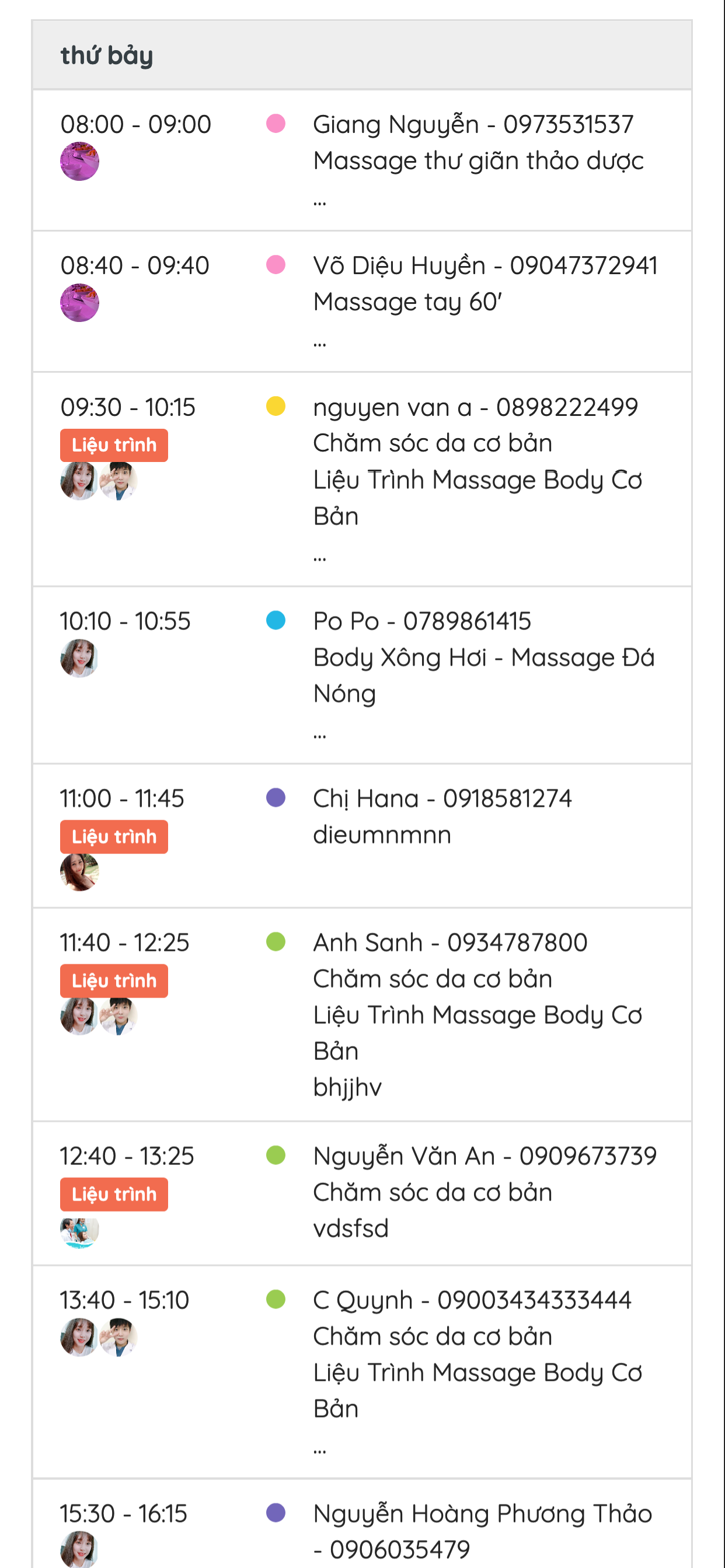Myspa Manager - Quản lý Spa-PK screenshot 6