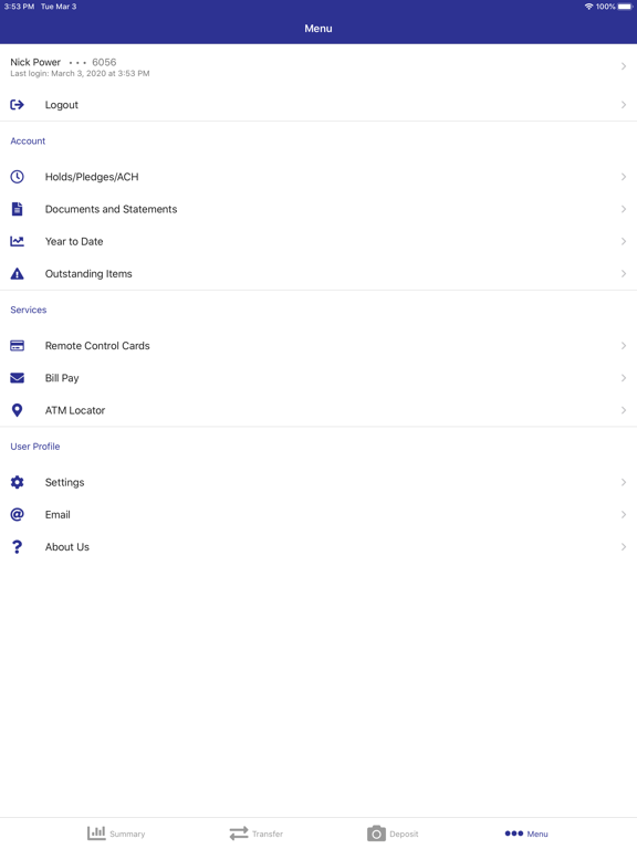 First Priority Credit Union iPad screenshot 5 - Finance app