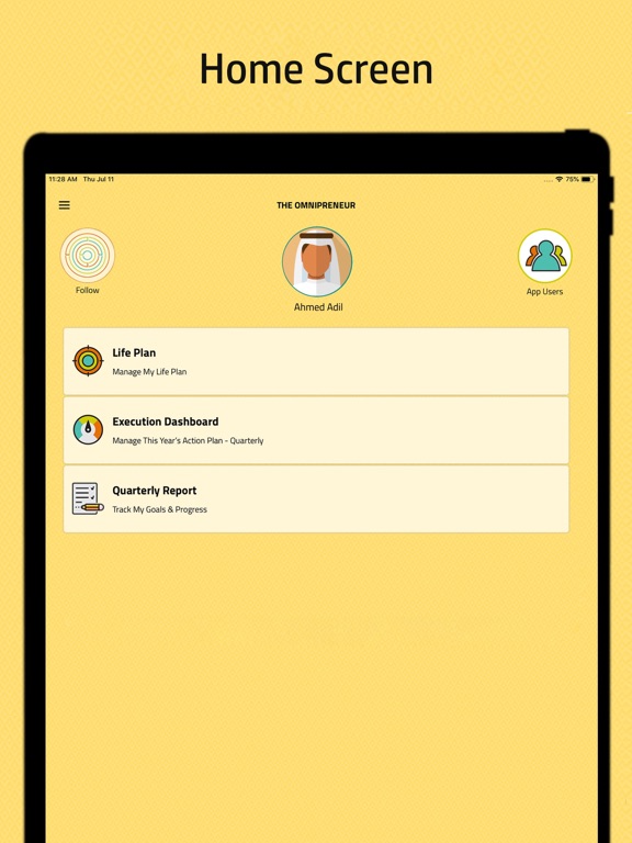 The Omnipreneur iPad screenshot 4 - Productivity app
