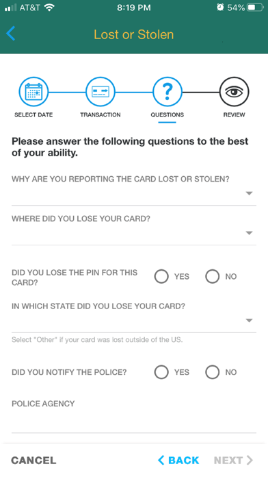 TVFCU Cards Screenshot