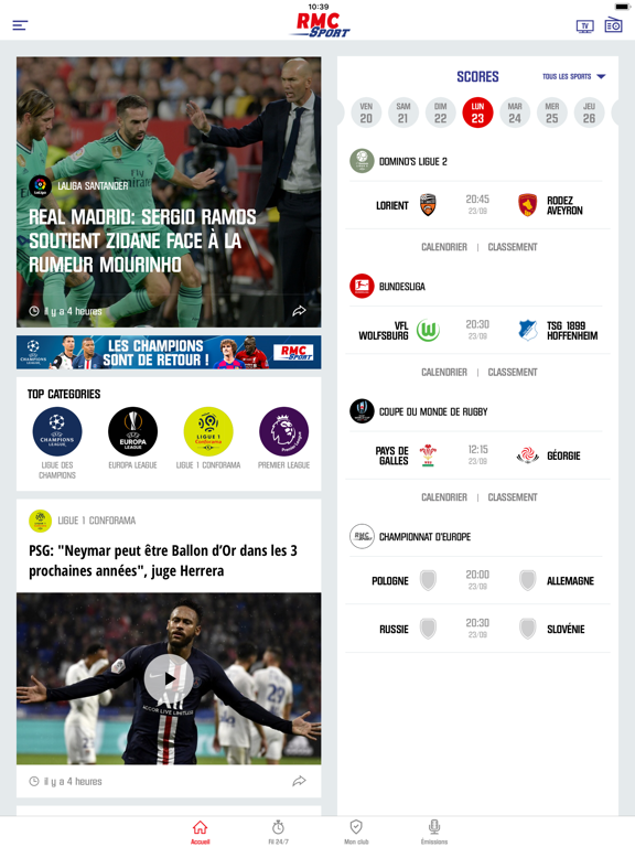 Screenshot #4 pour RMC Sport News, score en live