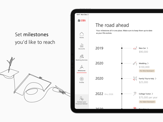 UBS Wealth Management iPad screenshot 4 - Finance app