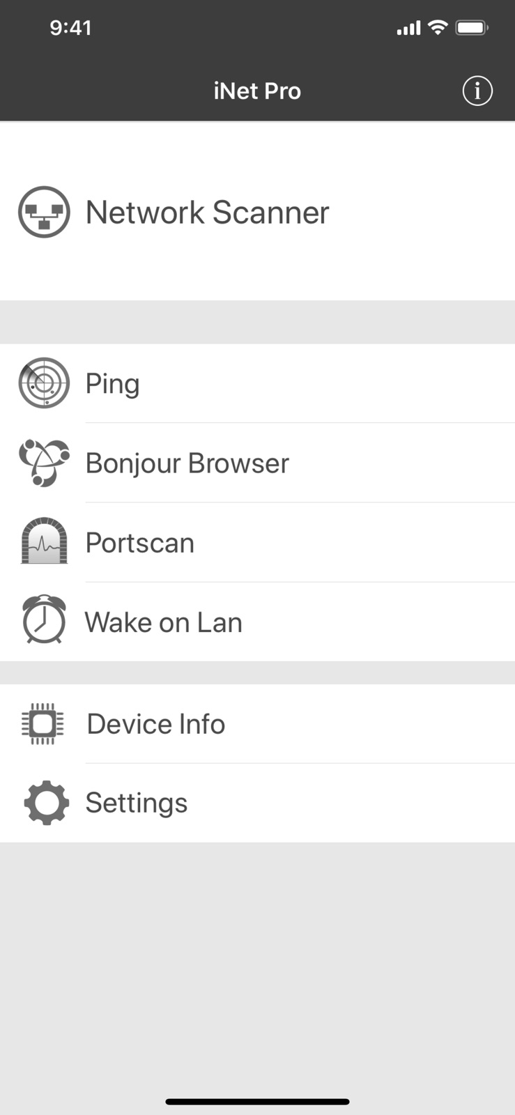 iNet Pro - Network Scanner iphone screenshot 1