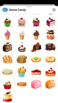 Sweet Candy Goodies Stickers iphone bilder 1