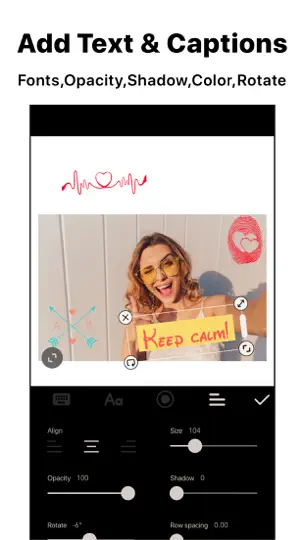 Captura de pantalla de Ḟoto Editor en iPhone 7