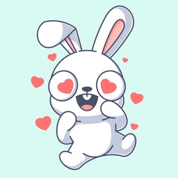 Adorable Bunny Stickers Set