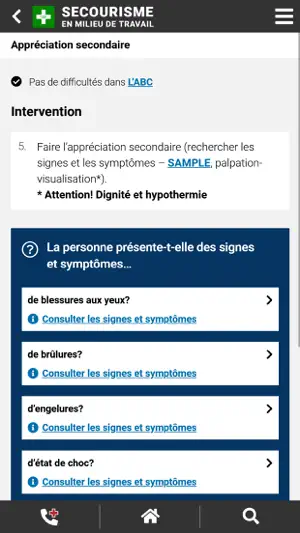 Secourisme - Milieu de travail screenshot 3
