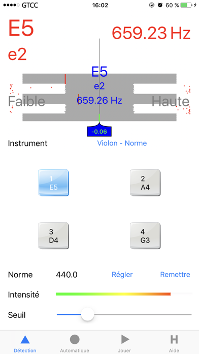 Screenshot #1 pour Syntoniseur de Violon