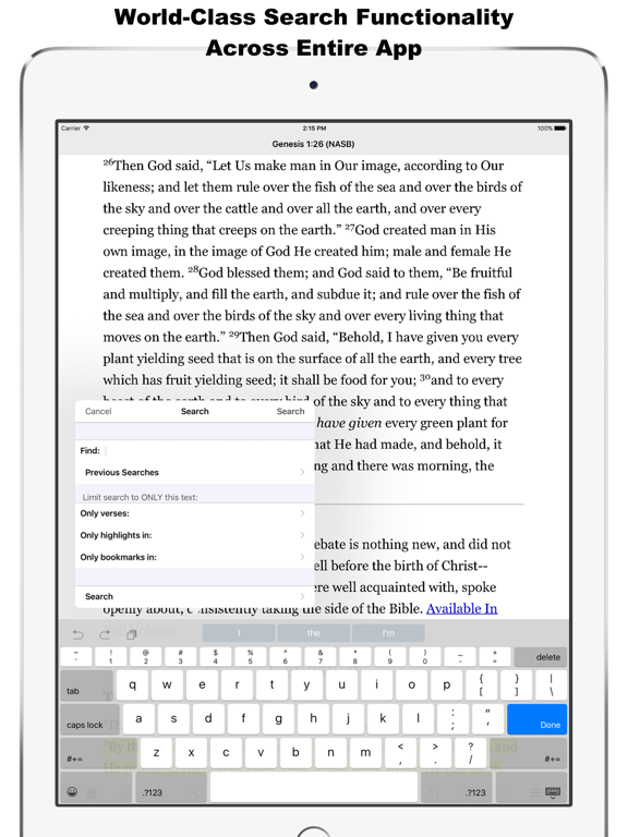 The Founders' Bible iPad screenshot 5 - Reference app