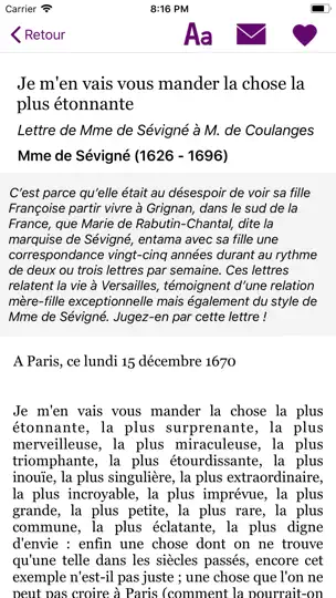 Capture d'écran de Un Texte Un Jour sur iPhone 10
