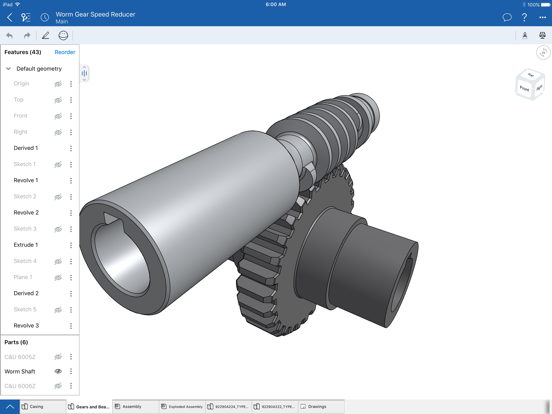 Onshape 3D CAD iPad app afbeelding 4