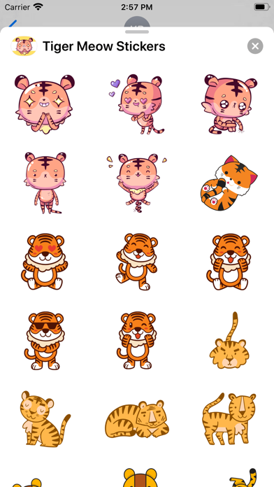 Screenshot #2 pour Tiger Meow Stickers