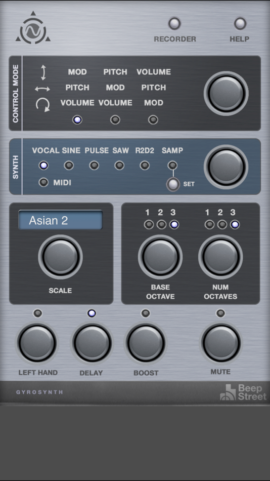 #1. GyroSynth (iOS) Göre: BeepStreet