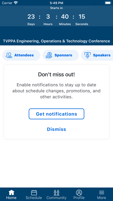 TVPPA Conferences Screenshot