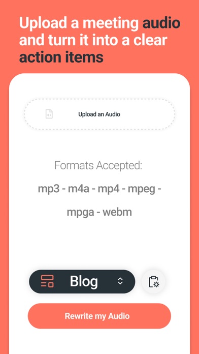 Voice memos Ai notes recorder Screenshot