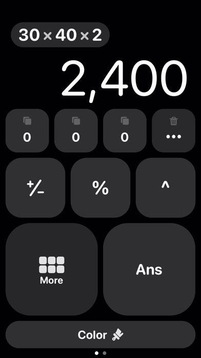 Haseba Calculator Screenshot