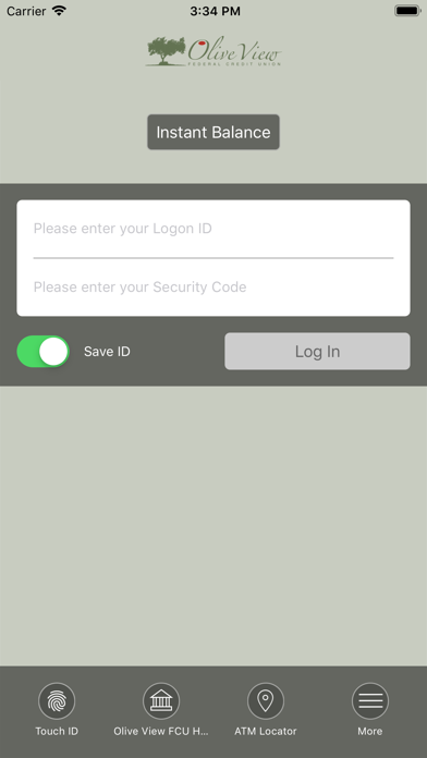 Olive View FCU iPhone screenshot 2 - Finance app