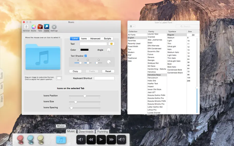 Tab Launcher Customization Options